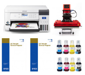 Sublimationsset Epson SC-F100 (A4) u Secabo TC5-lite (38x38)